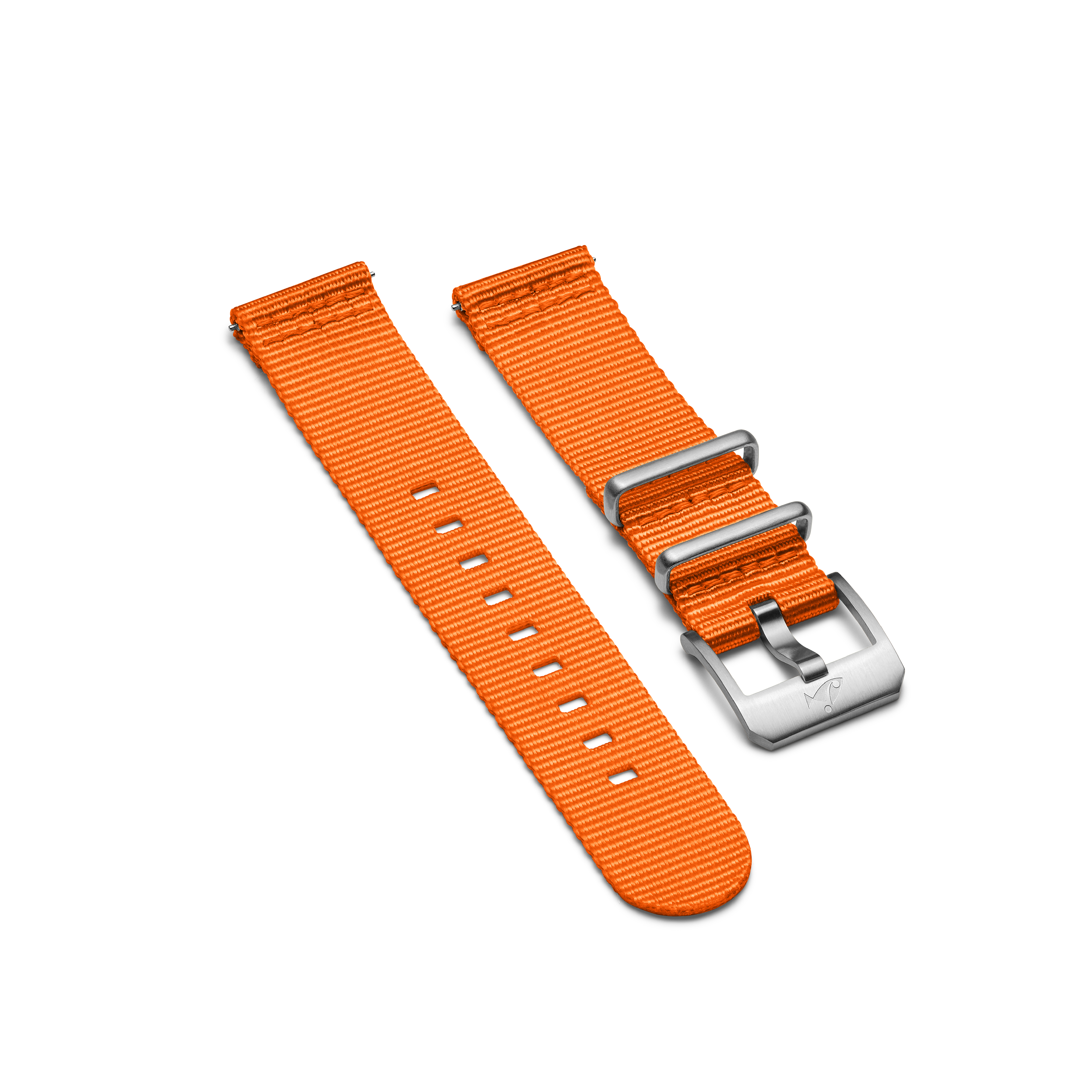 NATO strap with folding buckle, Orange