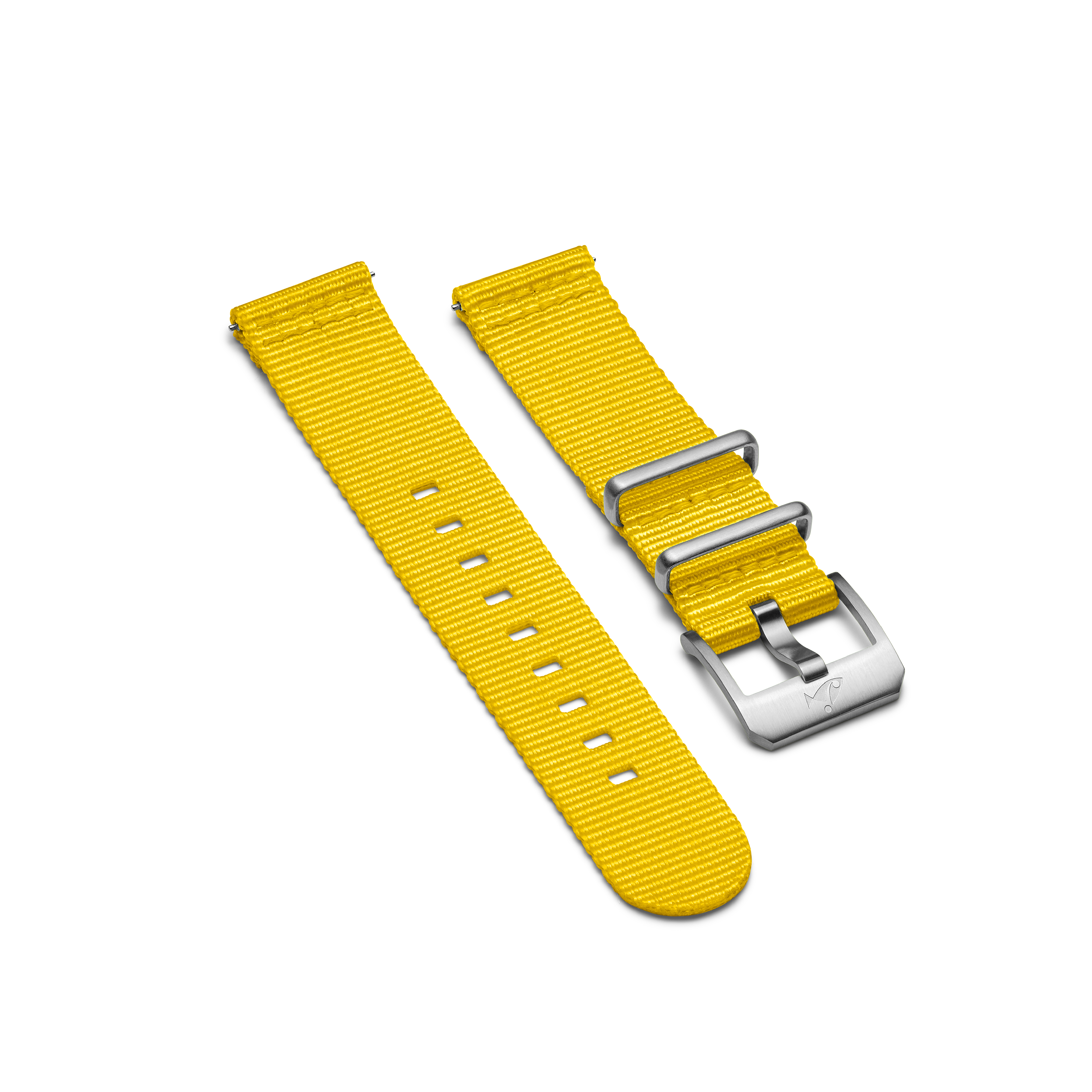 NATO strap with folding buckle, Yellow
